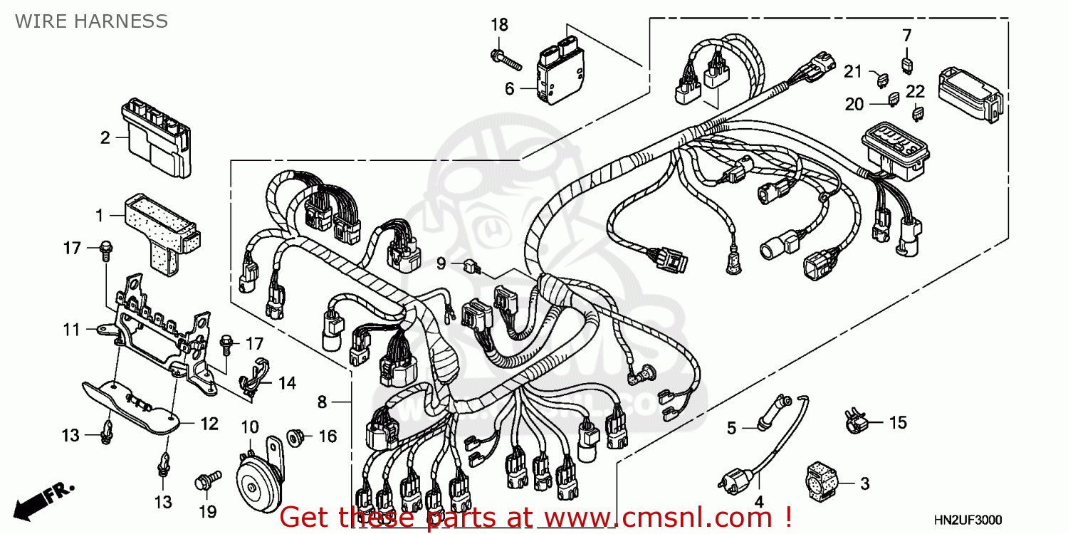 Honda TRX500FA 2011 (B) AUSTRALIA WIRE HARNESS - buy WIRE HARNESS