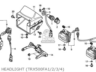 Honda TRX500FA FOURTRAX FOREMAN 2002 (2) CANADA CMF parts lists and ...