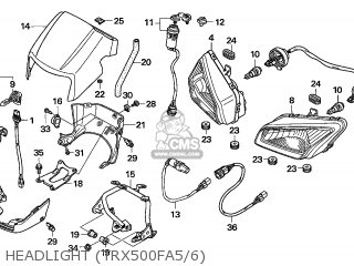 Honda TRX500FA FOURTRAX FOREMAN 2006 (6) AUSTRALIA parts lists and ...