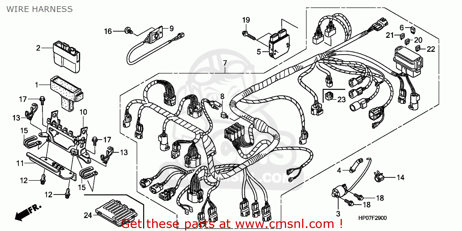 Honda TRX500FM 2010 (A) EUROPEAN DIRECT SALES WIRE HARNESS - buy WIRE