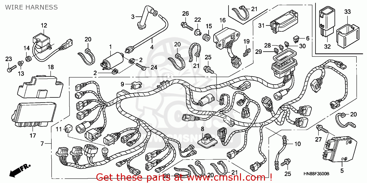 Honda TRX680FA 2009 (9) AUSTRALIA WIRE HARNESS - buy WIRE HARNESS