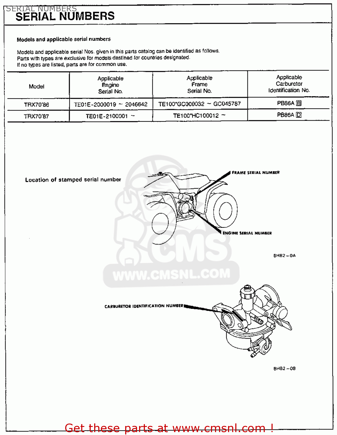 view large image Honda TRX70 FOURTRAX 70 1987 ...