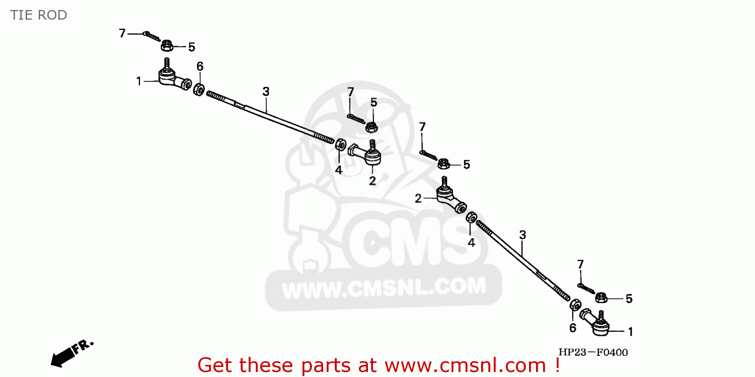 Honda TRX90 2006 (6) AUSTRALIA TIE ROD buy TIE ROD spares online