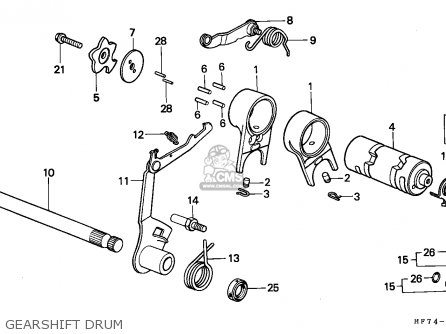 Honda TRX90 FOURTRAX 1994 (R) USA parts lists and schematics