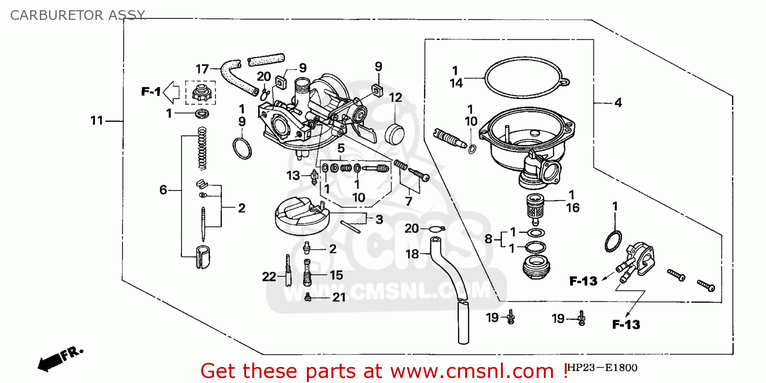 Honda TRX90 FOURTRAX 2006 (6) USA CARBURETOR ASSY. buy CARBURETOR