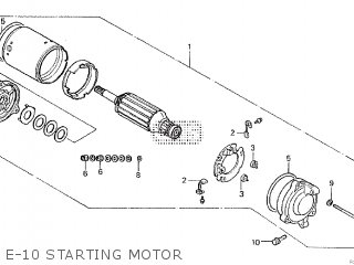 Honda VF1000F 1984 (E) parts lists and schematics