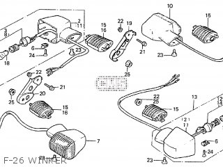 Honda VF1000R 1984 (E) parts lists and schematics