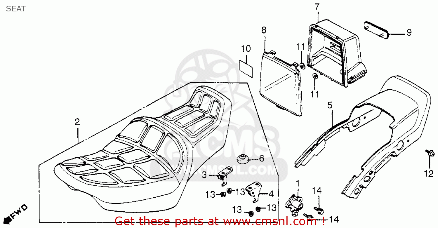 Honda VF1100C MAGNA 1986 (G) USA CALIFORNIA SEAT - buy ... honda ruckus fuse box location 