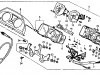 Honda VF500F INTERCEPTOR 1984 E USA CALIFORNIA SPEEDOMETER TACHOMETER
