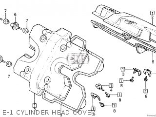 E-1 CYLINDER HEAD COVER - VF500F INTERCEPTOR 1984 (E)