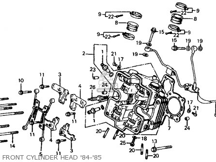 Honda VF700C MAGNA 1984 (E) USA CALIFORNIA parts lists and schematics