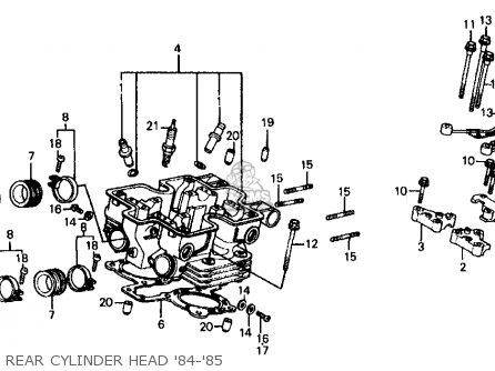 Honda VF700C MAGNA 1984 (E) USA CALIFORNIA parts lists and schematics