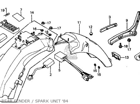 Honda Vf700c Magna 1984 (e) Usa California Parts Lists And Schematics