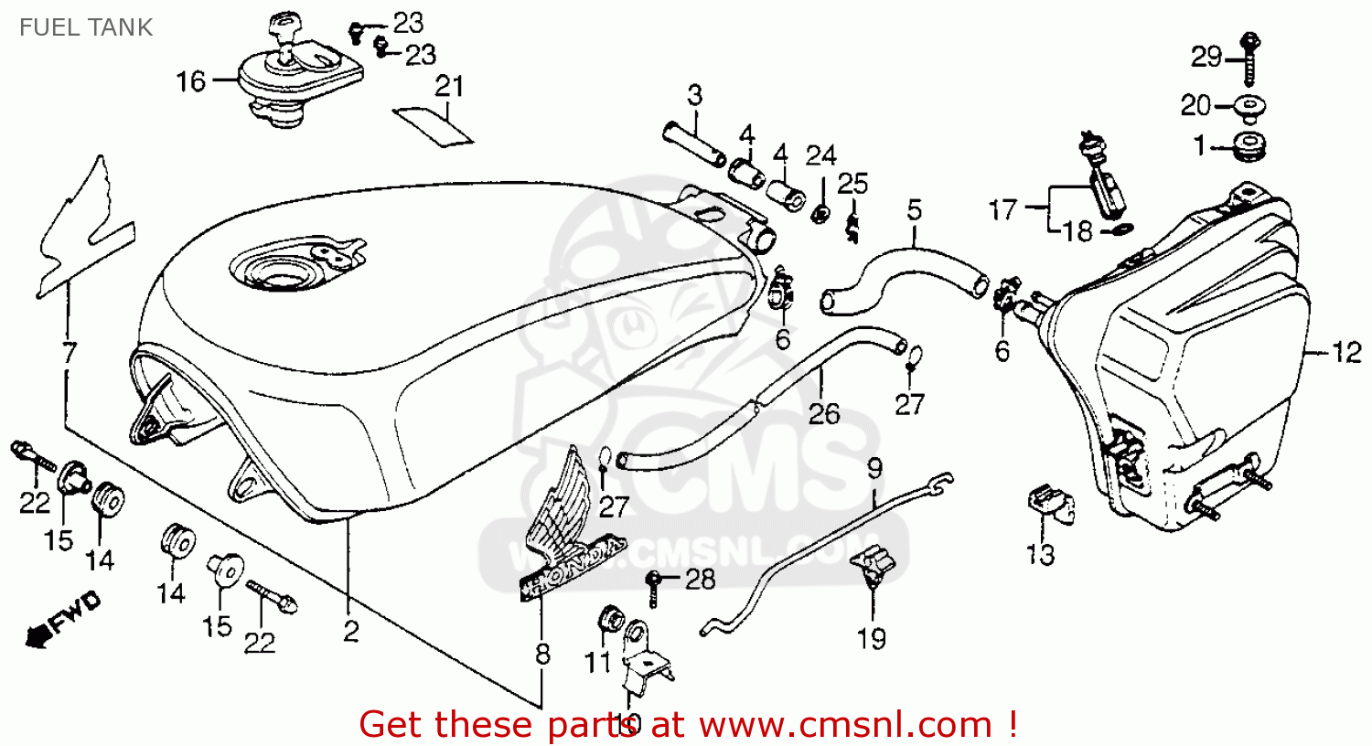 Diagram Of Honda Motorcycle Parts 1985 Vf700f A Fuel Pump Diagram