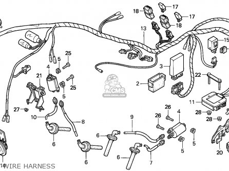 Honda VF750C MAGNA 1994 (R) FRANCE / KPH parts lists and schematics