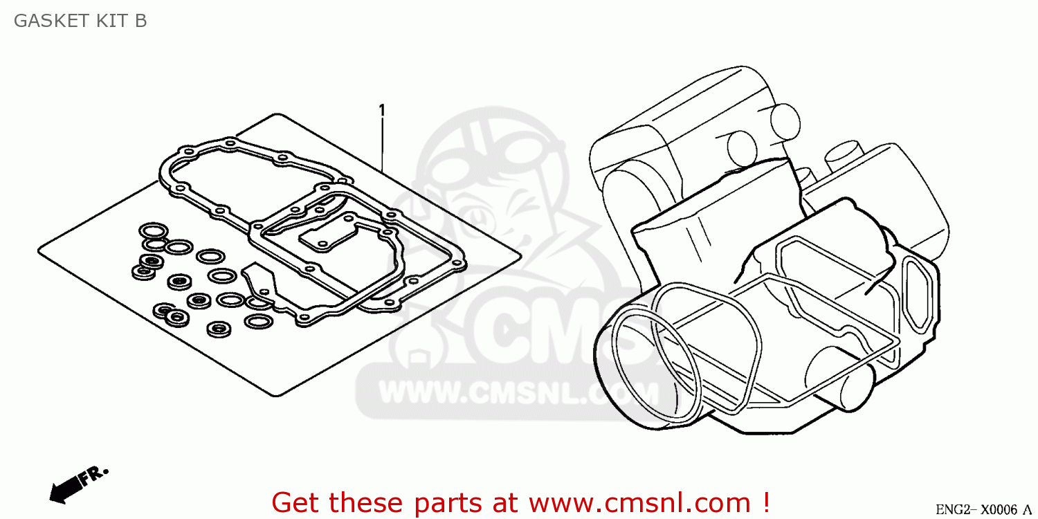 Honda VF750C MAGNA 1995 (S) CANADA / KMH GASKET KIT B buy GASKET KIT B spares online