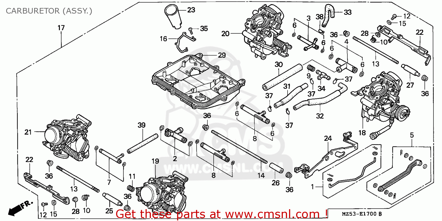Honda VF750C MAGNA 1996 (T) AUSTRIA / KPH CARBURETOR (ASSY.) buy