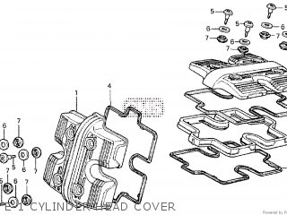 E-1 CYLINDER HEAD COVER - VF750S SABRE 1982 (C)