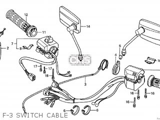 Honda VF750S SABRE 1985 (F) parts lists and schematics