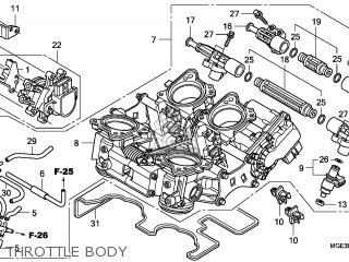 Honda VFR1200F 2010 (A) ENGLAND / MKH parts lists and schematics