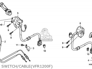 Honda Vfr1200f 2010 (a) European Direct Sales Parts Lists And Schematics