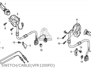 Honda VFR1200FD 2011 (B) AUSTRALIA parts lists and schematics