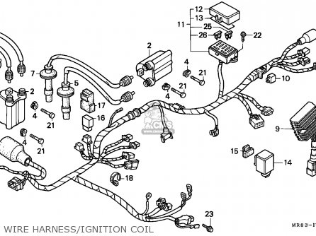 Honda Vfr400r3 1991 Austria parts list partsmanual partsfiche