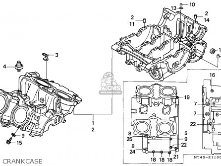 Honda VFR750F 1990 (L) NORTHERN EUROPE parts lists and schematics