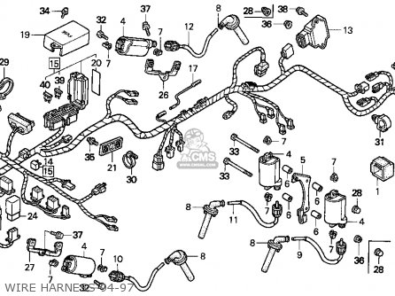 Honda VFR750F 1995 (S) USA parts lists and schematics