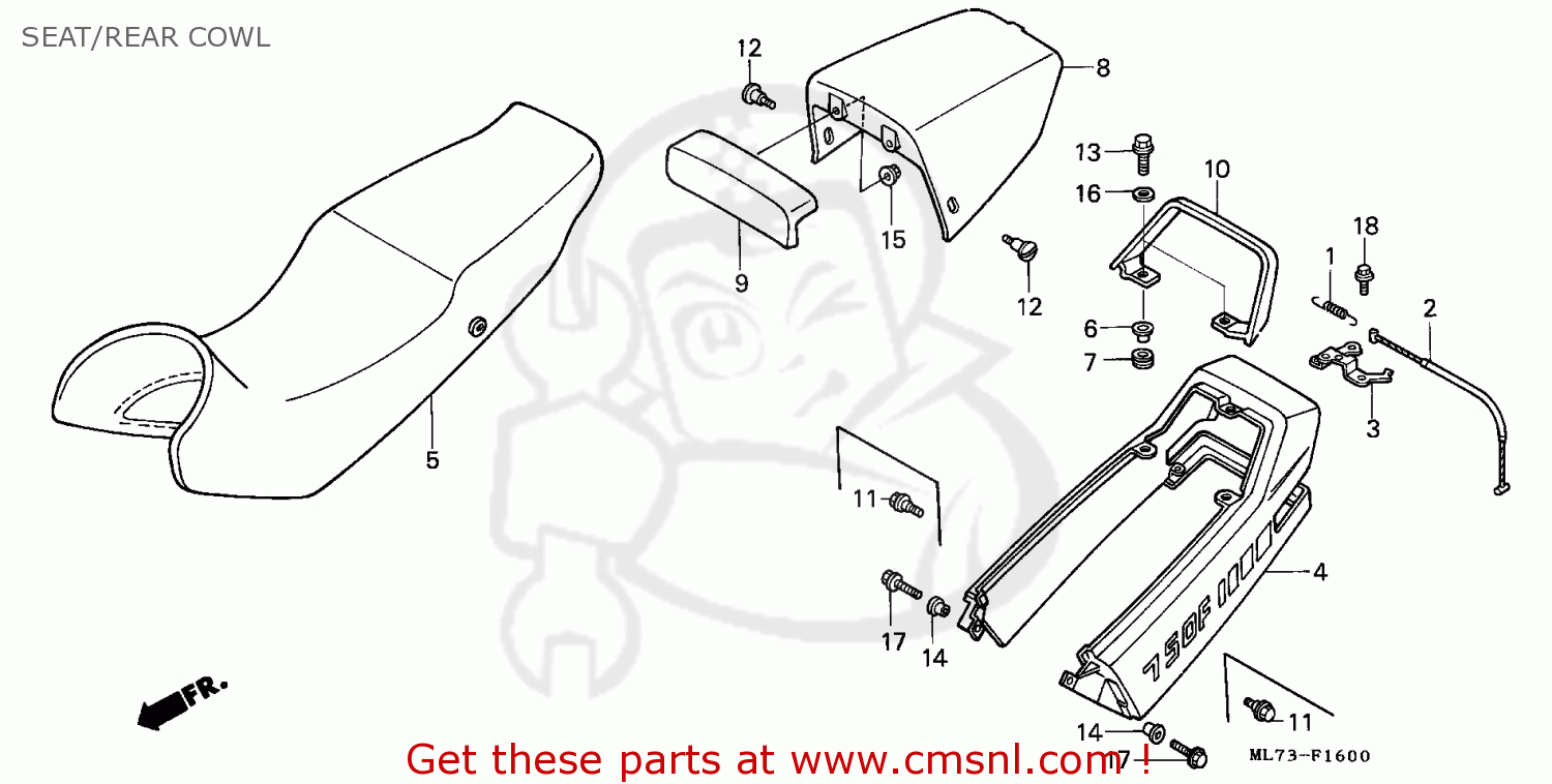 Honda VFR750F INTERCEPTOR 1986 (G) GERMANY / KPH SEAT/REAR COWL buy