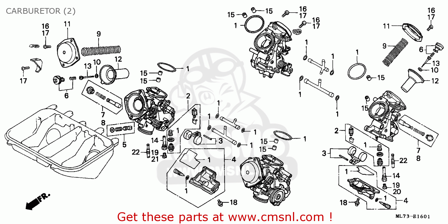 Honda VFR750F INTERCEPTOR 1989 (K) AUSTRALIA / KPH CARBURETOR (2) - buy ...
