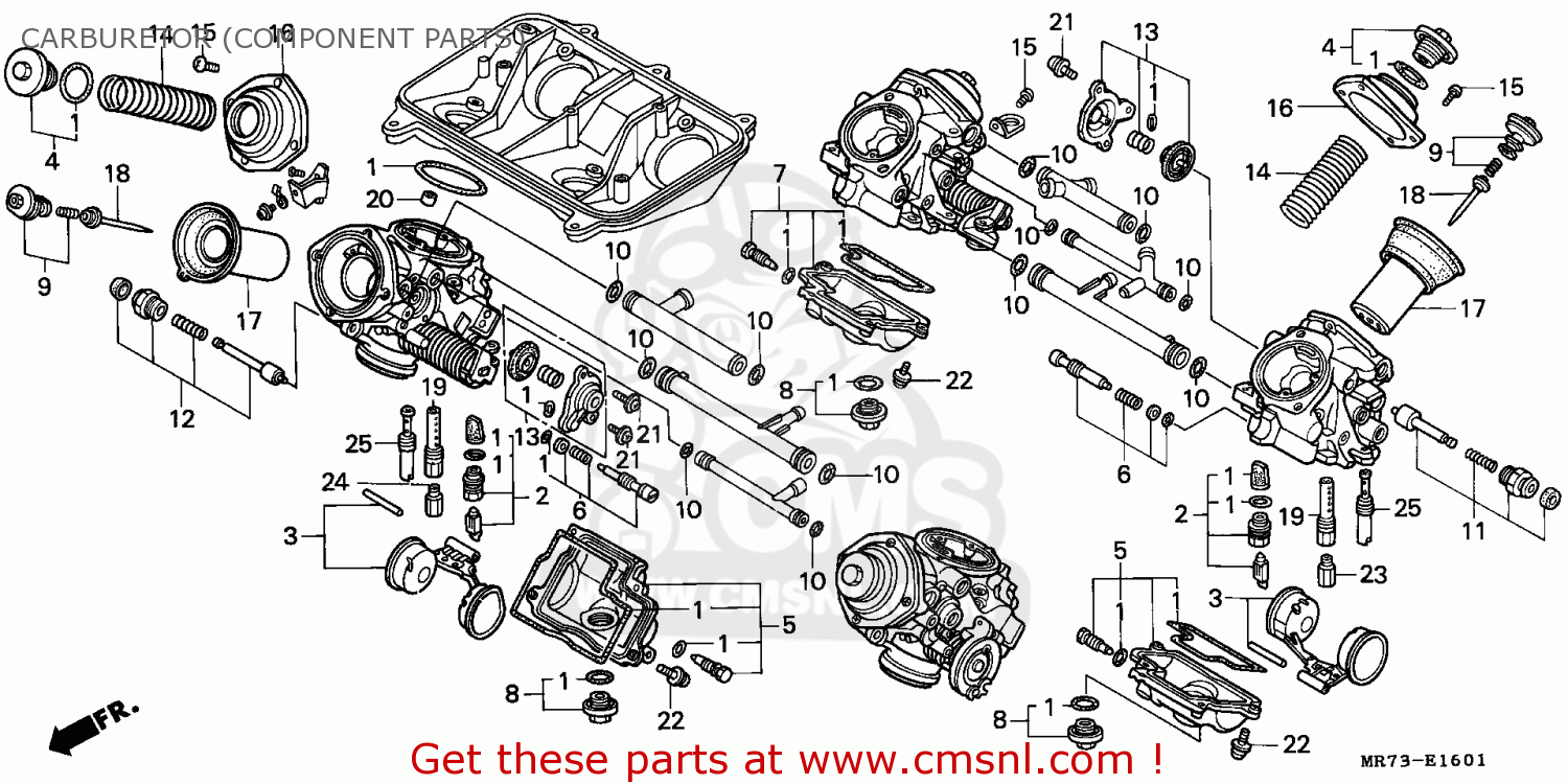 Honda VFR750R RC30 1988 (J) EUROPEAN DIRECT SALES CARBURETOR (COMPONENT ...