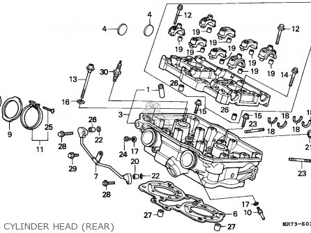 Honda VFR750R RC30 1990 (L) ENGLAND parts lists and schematics