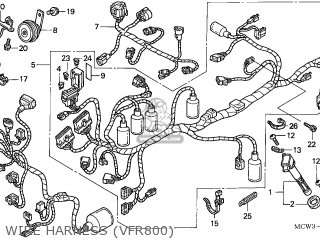 Honda VFR800 2004 (4) ENGLAND parts lists and schematics