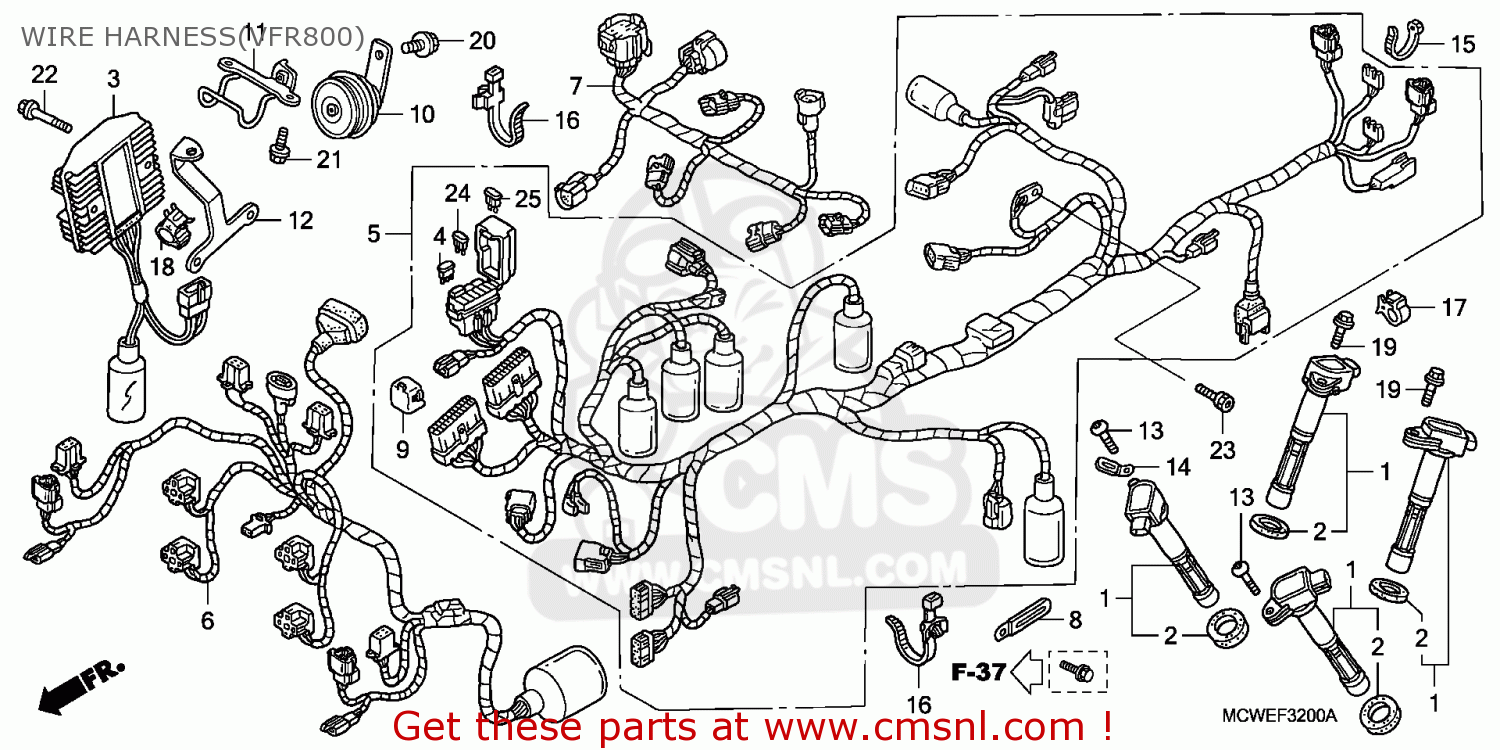 Honda VFR800 2009 (9) ENGLAND / MME WIRE HARNESS(VFR800) - buy WIRE