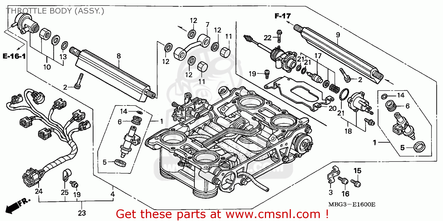 Honda Vfr800fi 1998 W England Throttle Body Assy Buy Throttle