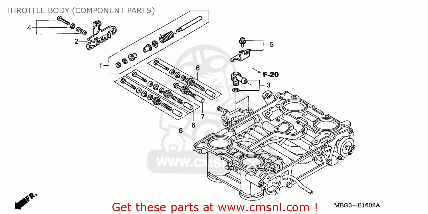 Honda Vfr800fi 1998 W Germany Throttle Body Component Parts Buy