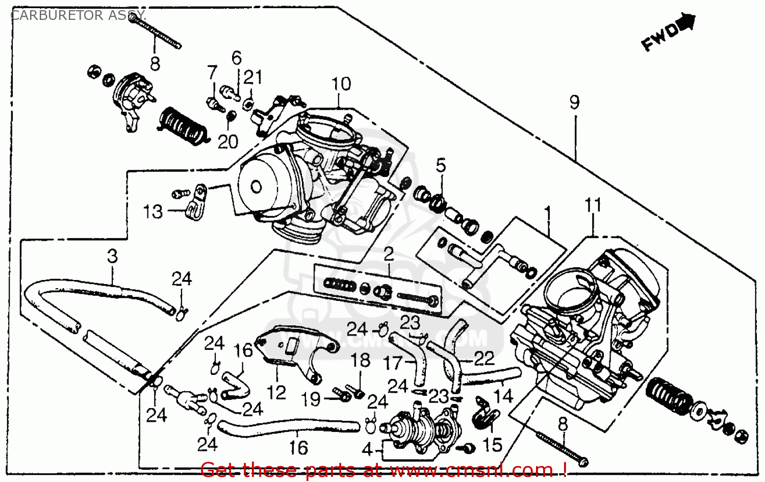 Honda Vt1100c Shadow 1100 1985 (f) Usa California ... rd350 wiring diagram 