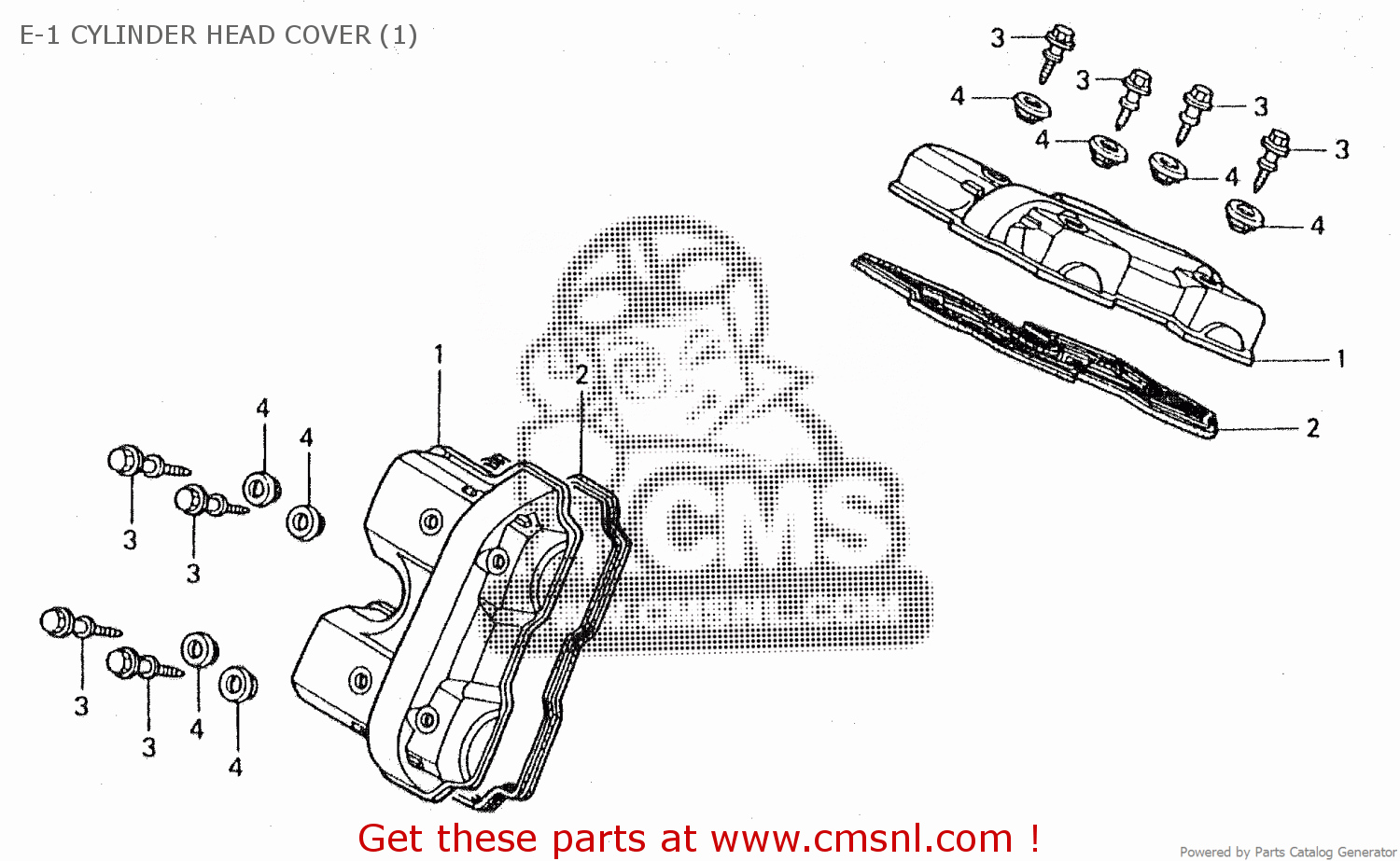 Honda VT250C 1995 (S) E-1 CYLINDER HEAD COVER (1) - buy E-1 CYLINDER