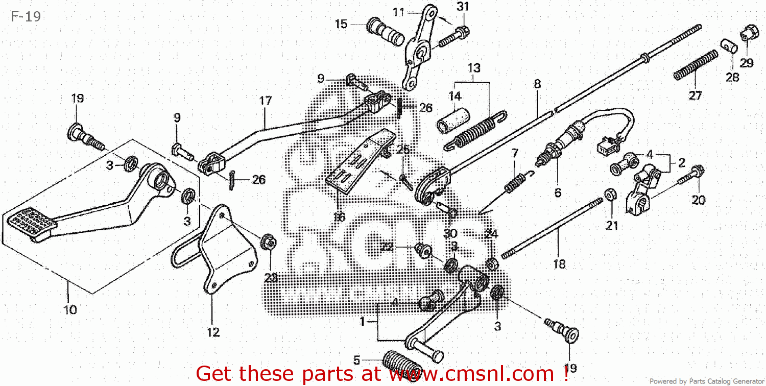 Honda VT250C MAGNA 1997 (V) JAPAN MC29-120 F-19 - buy F-19 spares online