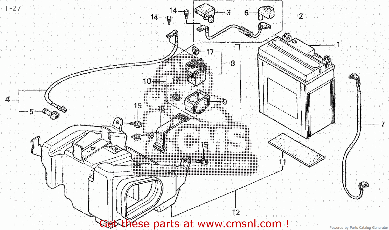 Honda VT250C MAGNA 2003 (3) JAPAN MC29-152 F-27 - buy F-27 spares online