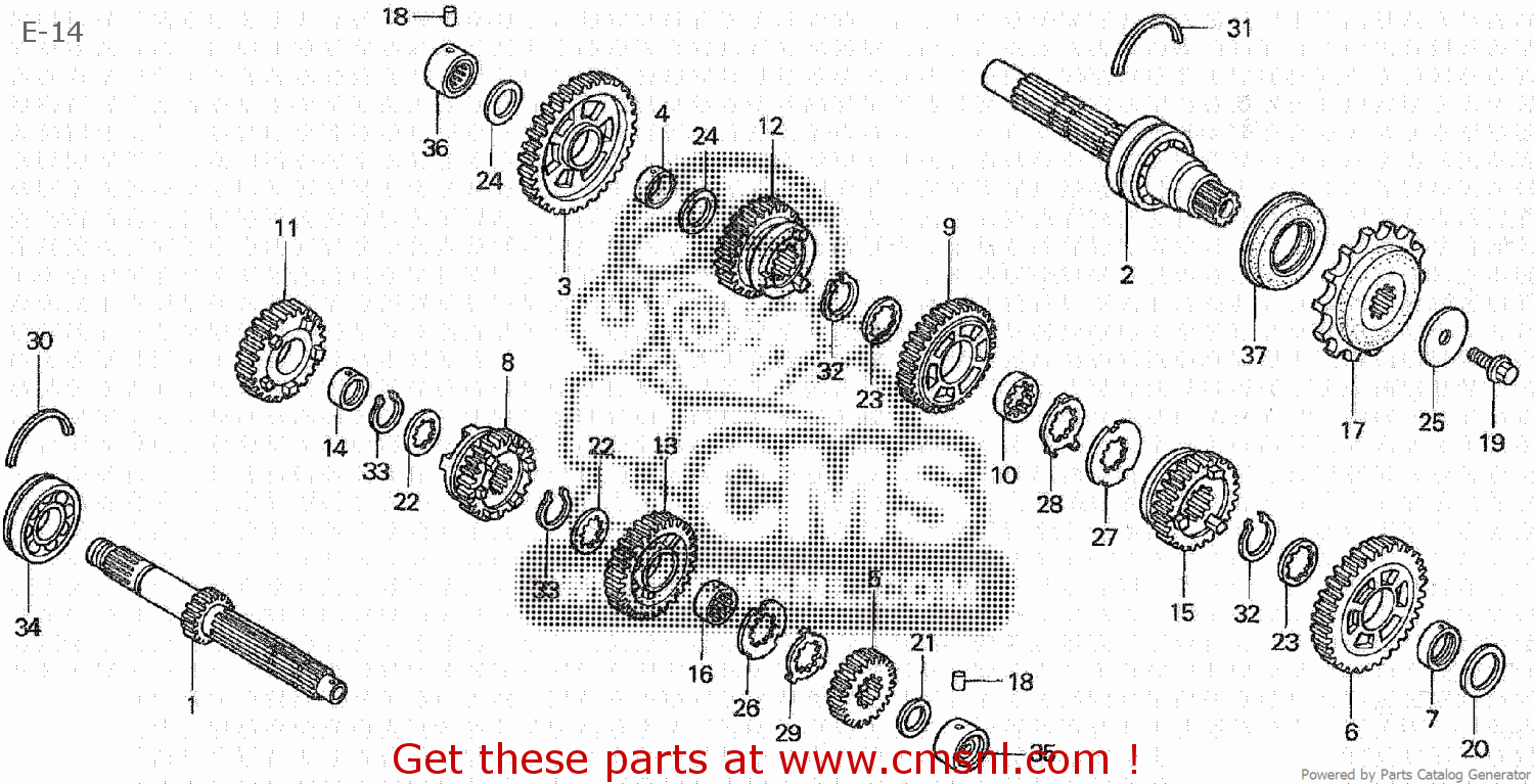 Honda VT250C MAGNA 2007 (7) JAPAN MC29-170 E-14 - buy E-14 spares online