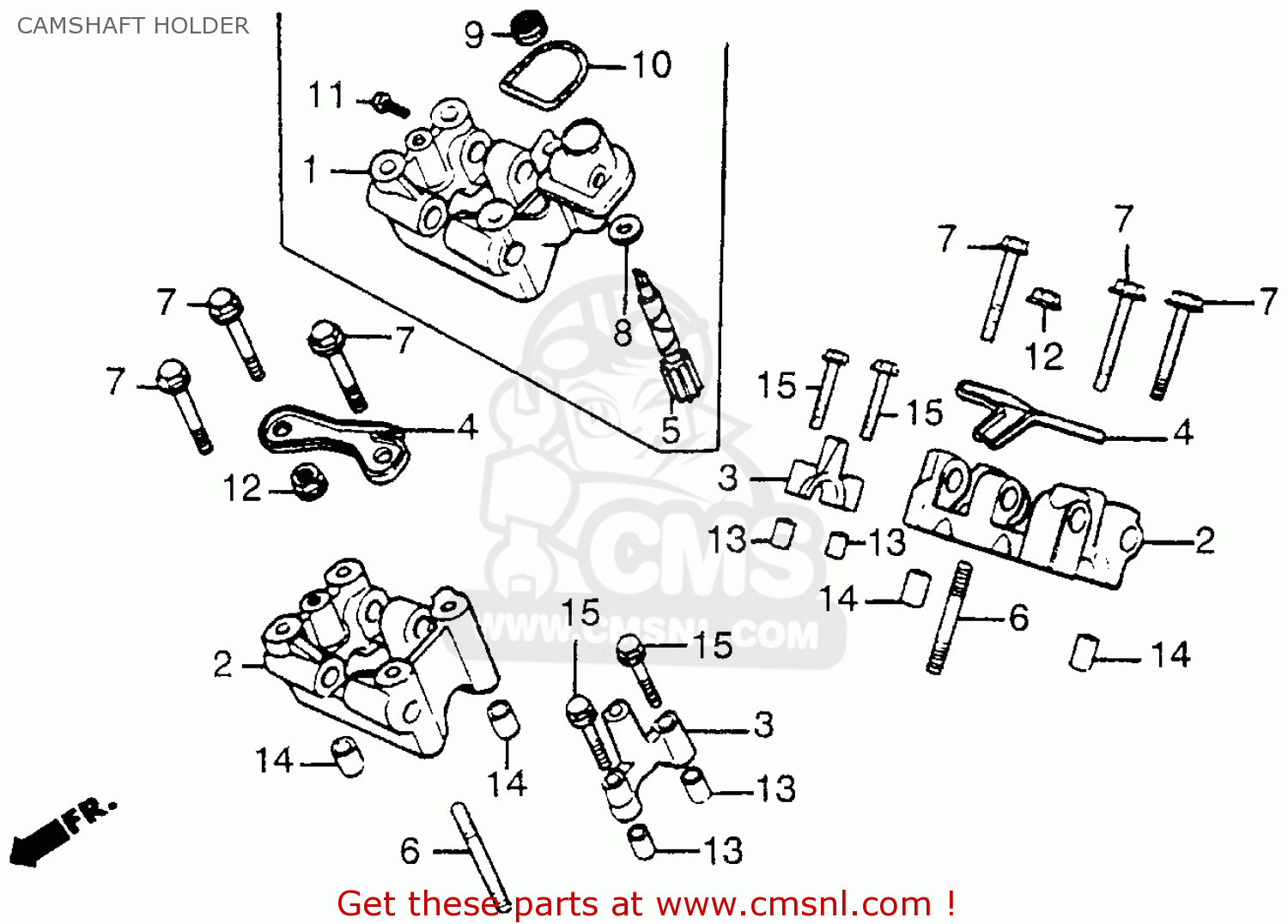 Honda VT500C SHADOW 500 1983 (D) USA CAMSHAFT HOLDER - buy