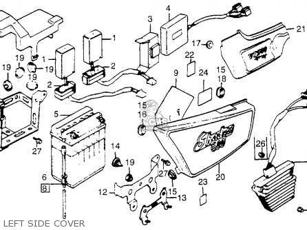 Honda VT500C SHADOW 500 1983 (D) USA parts lists and schematics