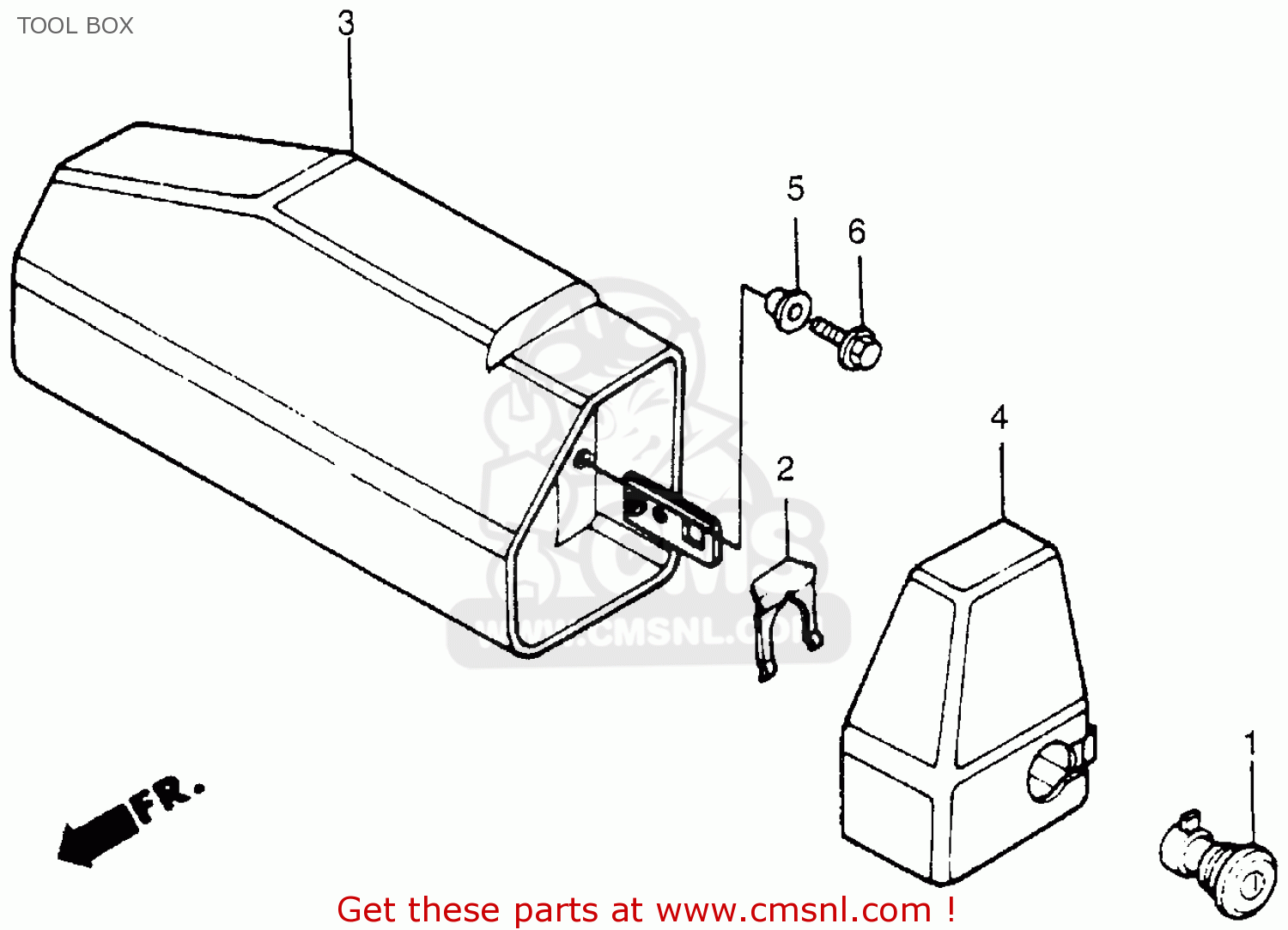 Honda VT500C SHADOW 500 1984 (E) USA CALIFORNIA TOOL BOX - buy