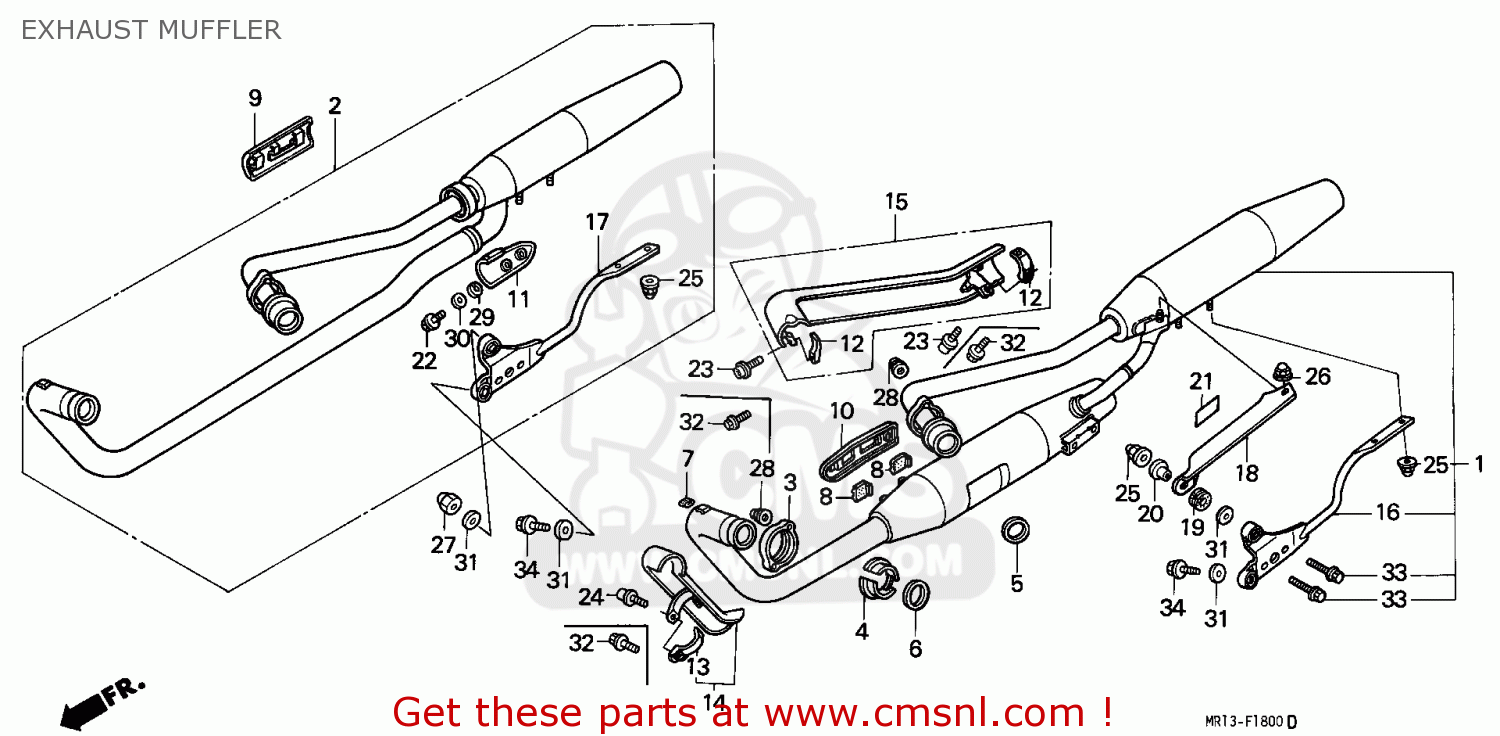 Honda VT600C SHADOW 1992 (N) FINLAND / KPH EXHAUST MUFFLER buy