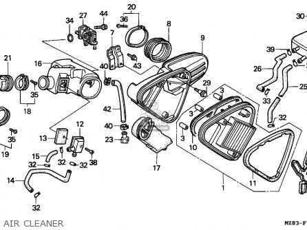 Honda VT600C SHADOW 1994 (R) GERMANY / KPH parts lists and schematics