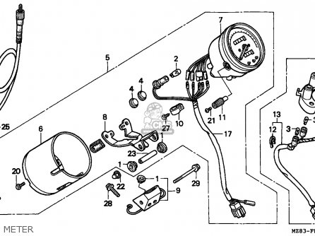 Honda VT600C SHADOW 1994 (R) GERMANY / KPH parts lists and schematics