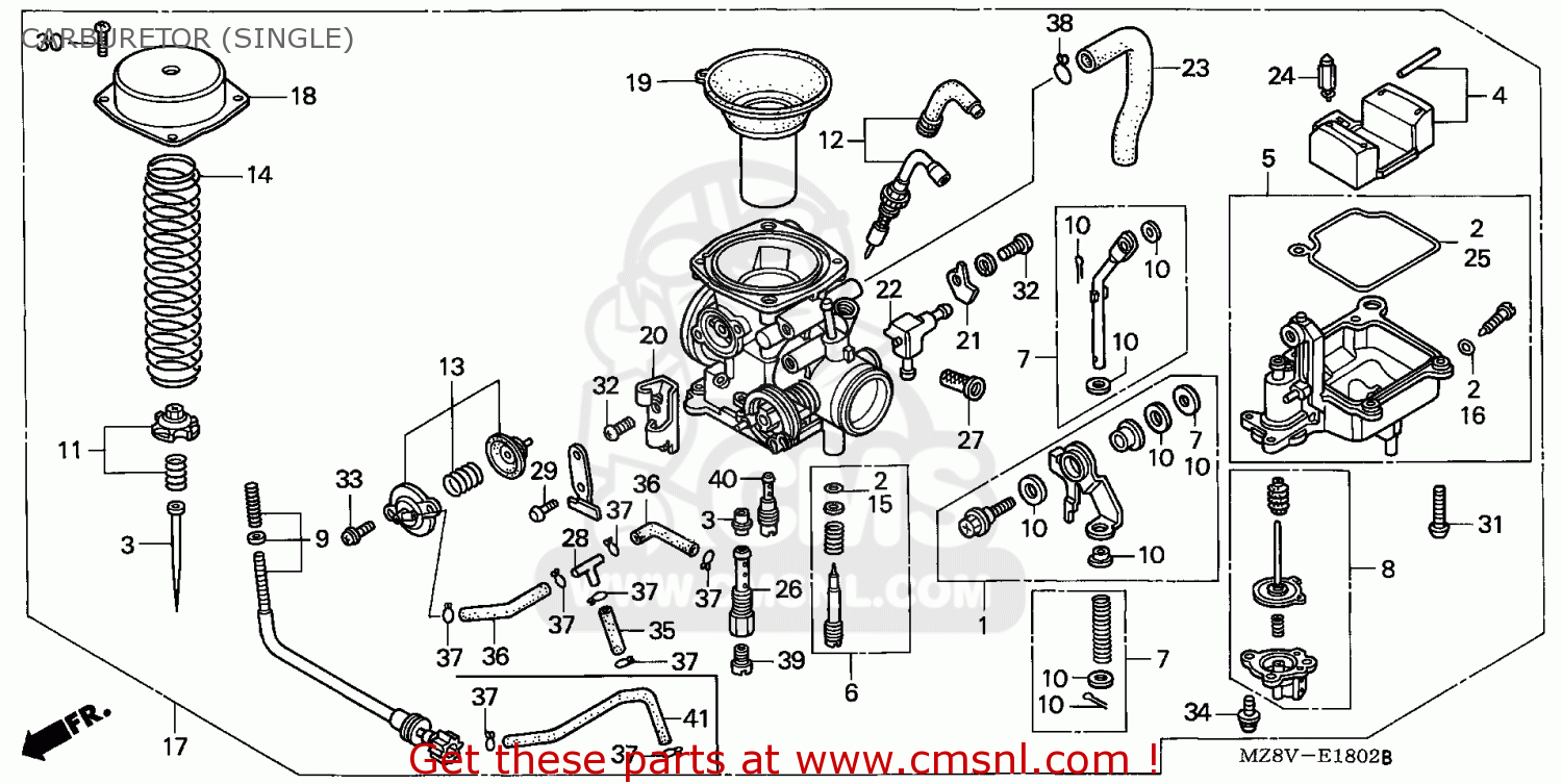 Honda VT600C SHADOW 1999 (X) AUSTRALIA / MK CARBURETOR (SINGLE) - buy ...