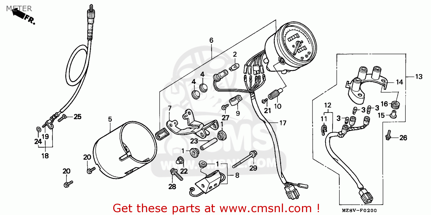 Honda VT600C SHADOW 1999 (X) AUSTRIA / MK METER - buy METER spares online